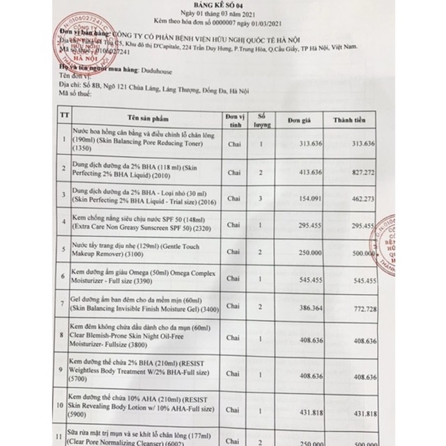 Dung Dịch Tẩy da chết hoá học BHA 2% dạng lỏng