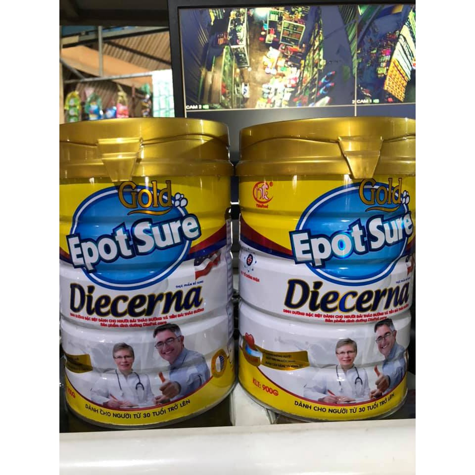 [combo 2 lon] Sữa tiểu đường Epotsure Diecerna 900g mẫu mới