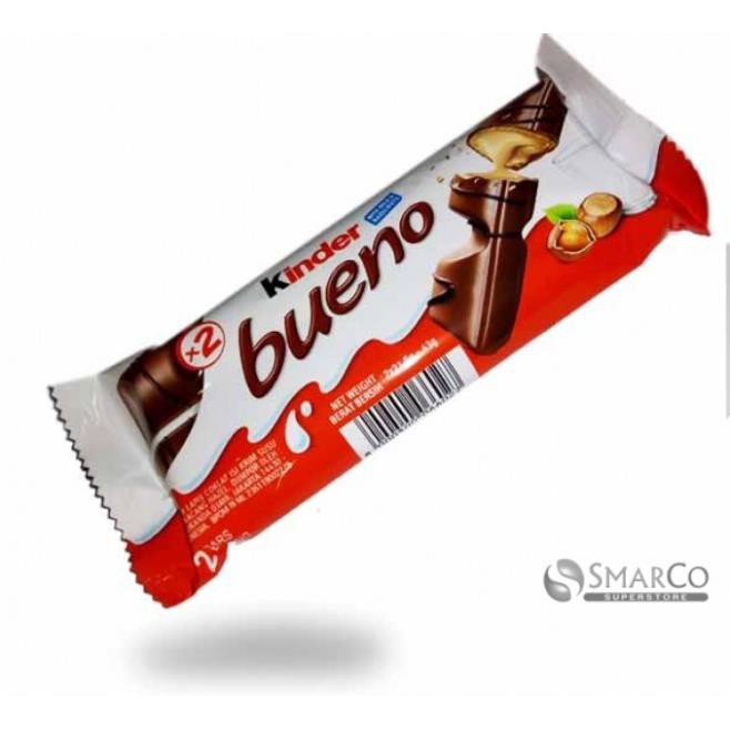 Bánh Chocolate nhân Hạt dẻ Kinder Bueno 43gr (2 thanh)