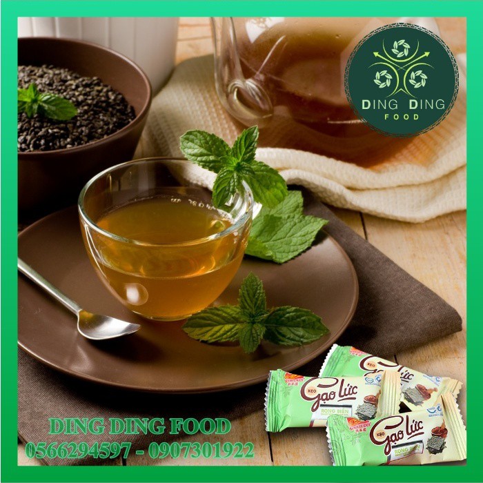 [1 TÚI] Kẹo Gạo Lức Rong Biển 200g Tân Huê Viên| Kẹo Dinh Dưỡng| Ăn Vặt| Đặc Sản Sóc Trăng - DING DING FOOD