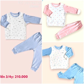 Avaler - Bộ dài tay nỉ bông Avaler cho bé 6-18kg