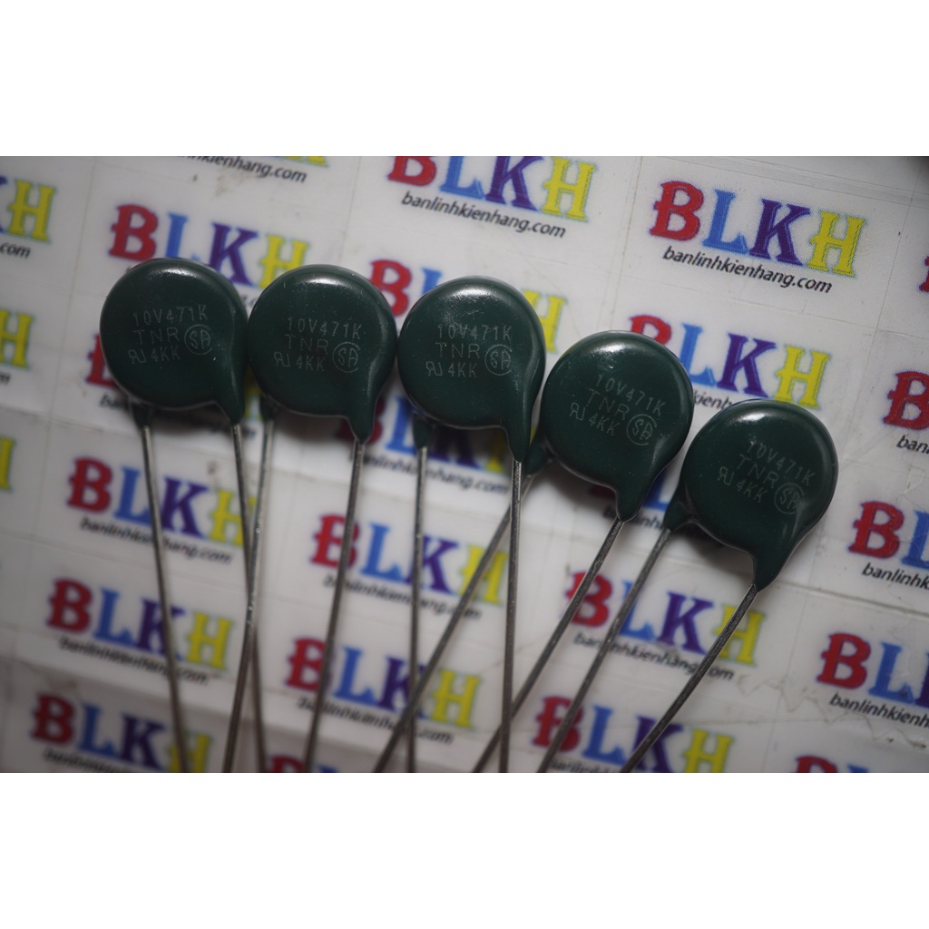 5 tụ bảo vệ TNR10V471K 10V471K tương đương 10D471K chính hãng Nhật Bản/ hết hàng thay sang V10471U PANASONIC