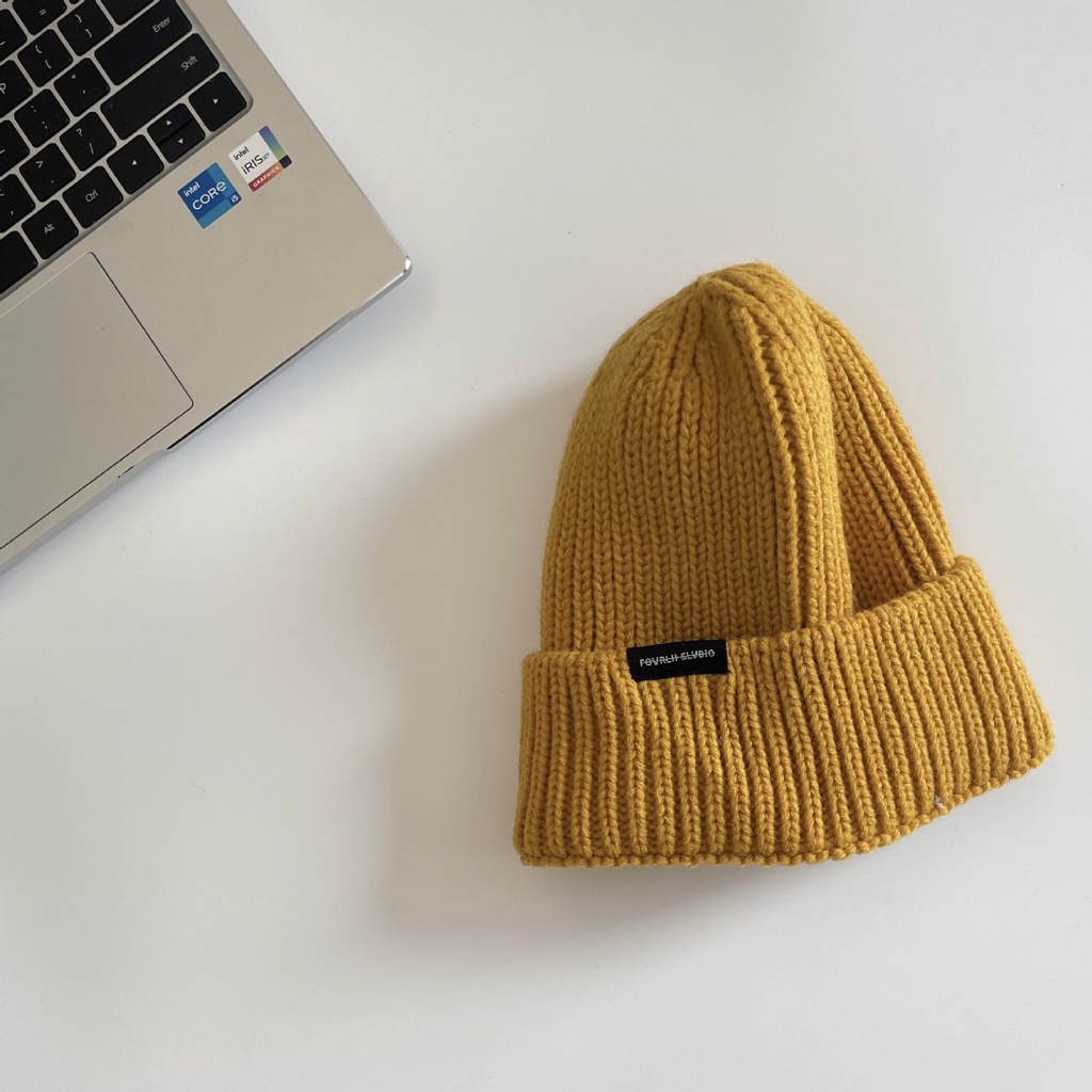 Mũ len chóp cao đơn màu cho bé trên 2 tuổi M878