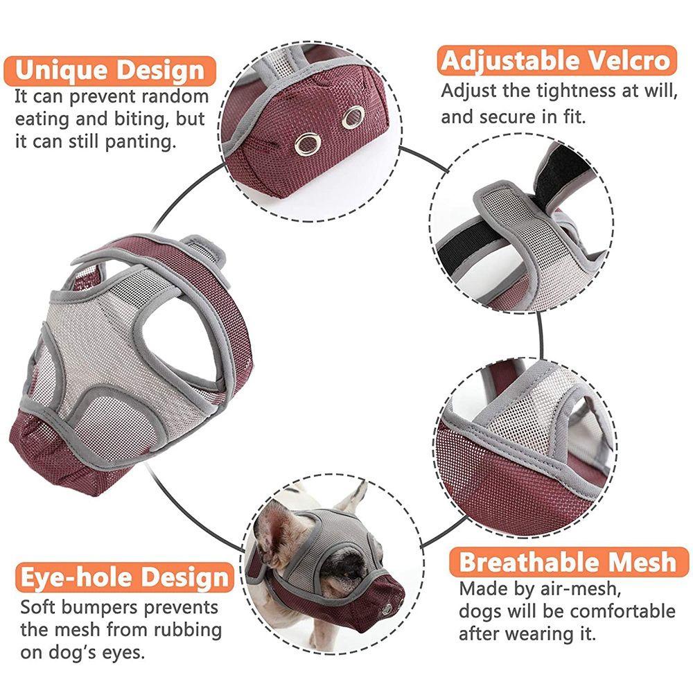 Rọ Mõm Chó Bull Pháp Thoáng Khí Chống Sủa