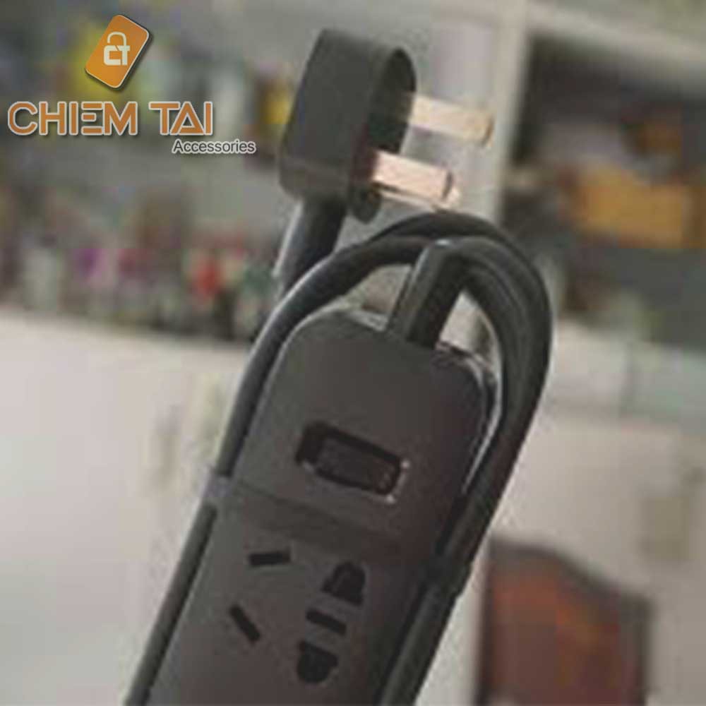 Ổ cắm Xiaomi Mi Power Strip tích hợp cổng USB (màu đen)