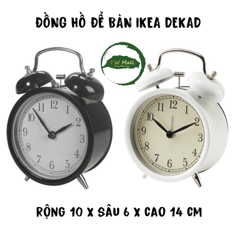 ĐỒNG HỒ ĐỂ BÀN IKEA DEKAD - 2 MÀU - TW MALL