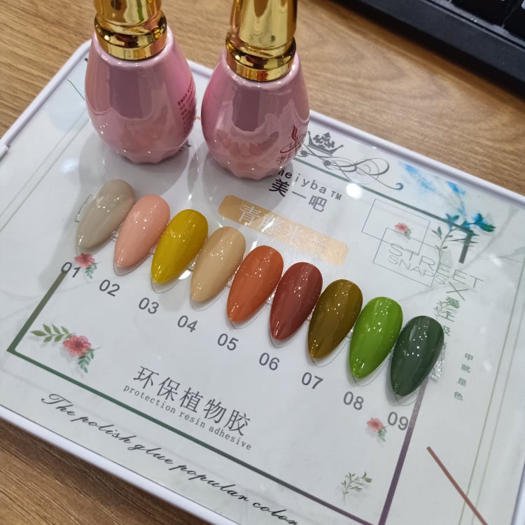 Set 6 chai sơn móng tay style korea ( chai 15ml) - màu ngẫu nhiên