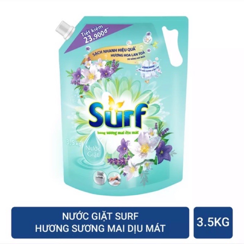 NƯỚC GIẶT SURT 3,5KG HƯƠNG HOA MỚI