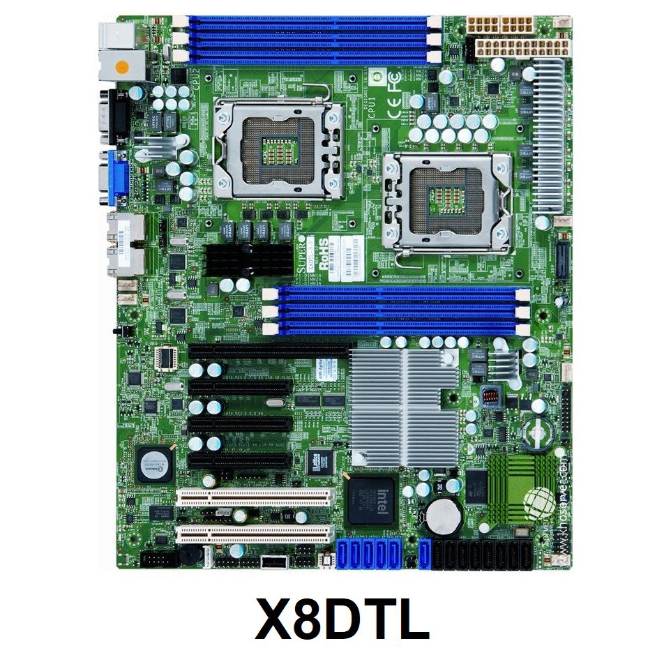 Main SuperMicro X8DTL 2 CPU Dual CPU x58 1366 X5670 Bo mạch chủ 20