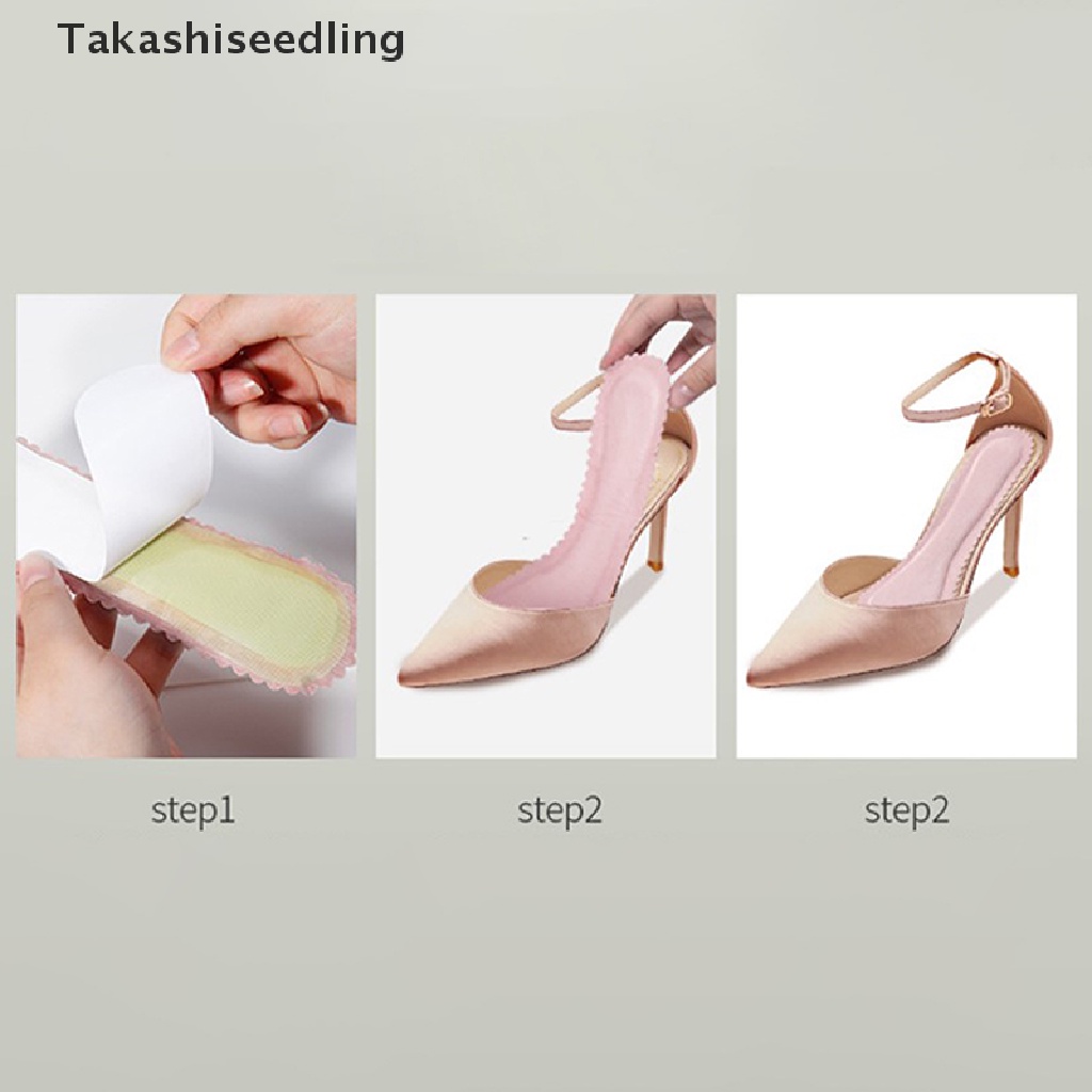 (Takashiseedling) Cặp Miếng Lót Xăng đan Cao Gót Đế Mềm Thấm Hút Mồ Hôi Thoải Mái Dành Cho Nữ Bán Chạy