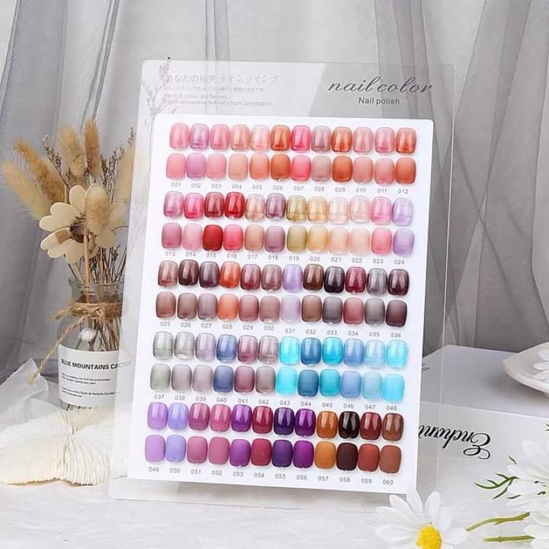 Bảng mica trưng mẫu kèm thanh chống