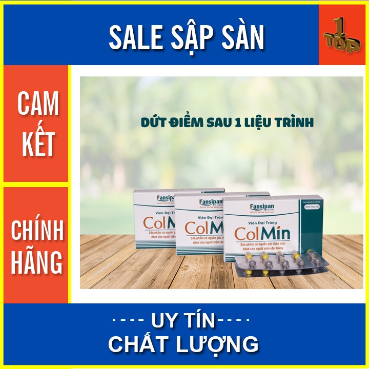 Viên Đại Tràng Colmin - Hỗ Trợ Viêm Đại Tràng & Đại Tràng Co Thắt  - Hộp 20 viên