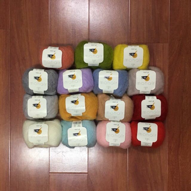 Len Mohair Nam phi màu đỏ tươi