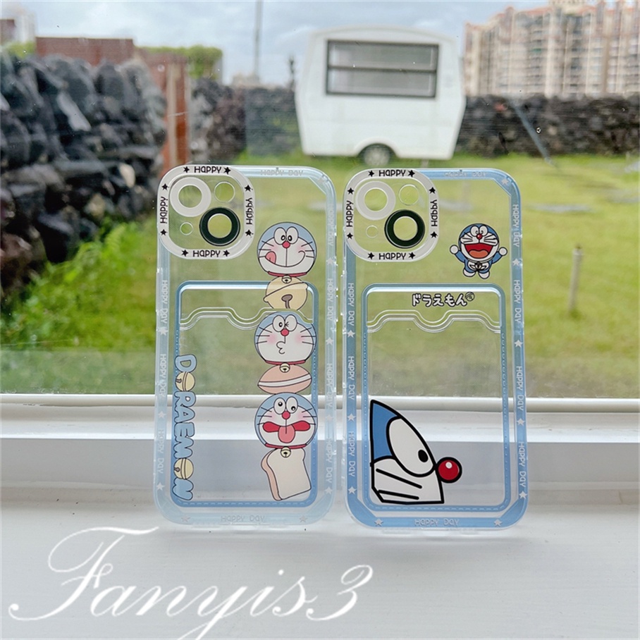 Ốp Điện Thoại TPU Mềm Trong Suốt Có Ngăn Đựng Thẻ Cho IPhone 14 13 12 11 Pro Max X XR Xs Max 8 7 Plus SE 2020