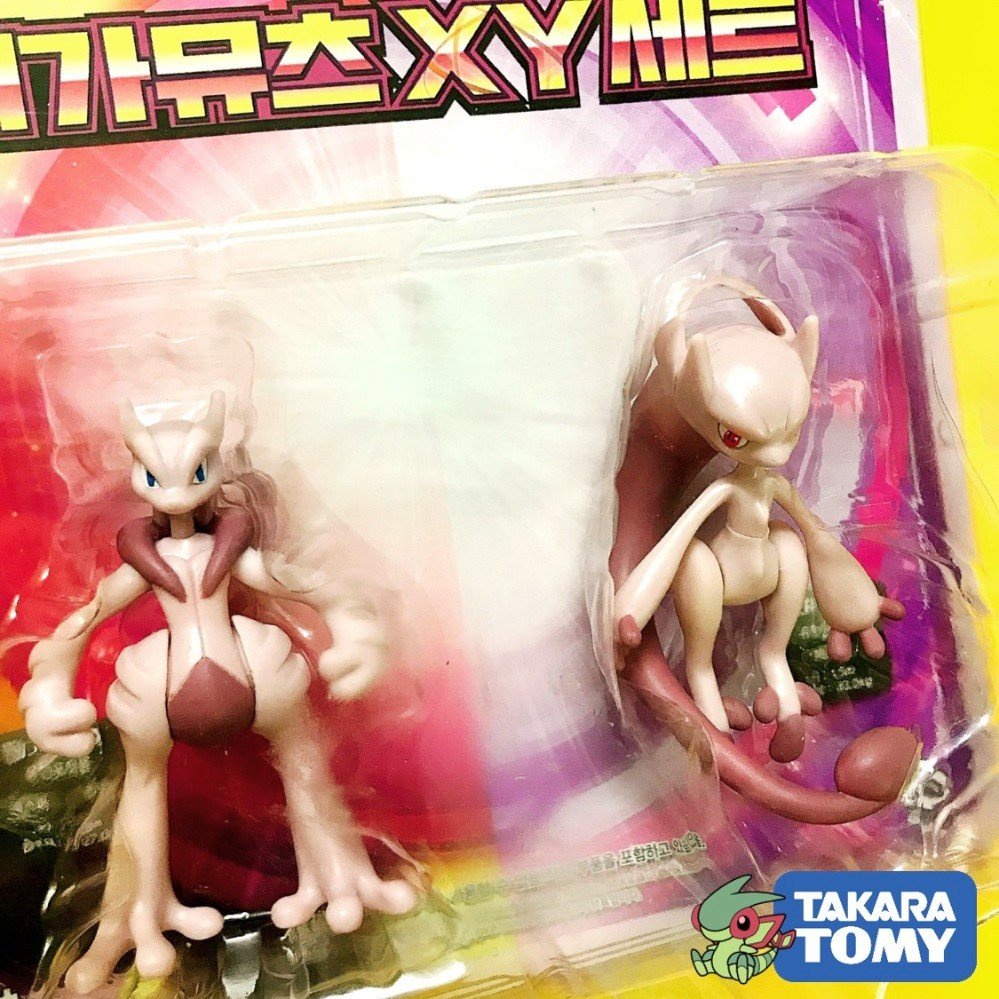 [Hiếm] Mô Hình Pokemon Mega Mewtwo X &amp; Mega Mewtwo Y huyền thoại của Takara TOMY - Super Size - Shop PokeCorner