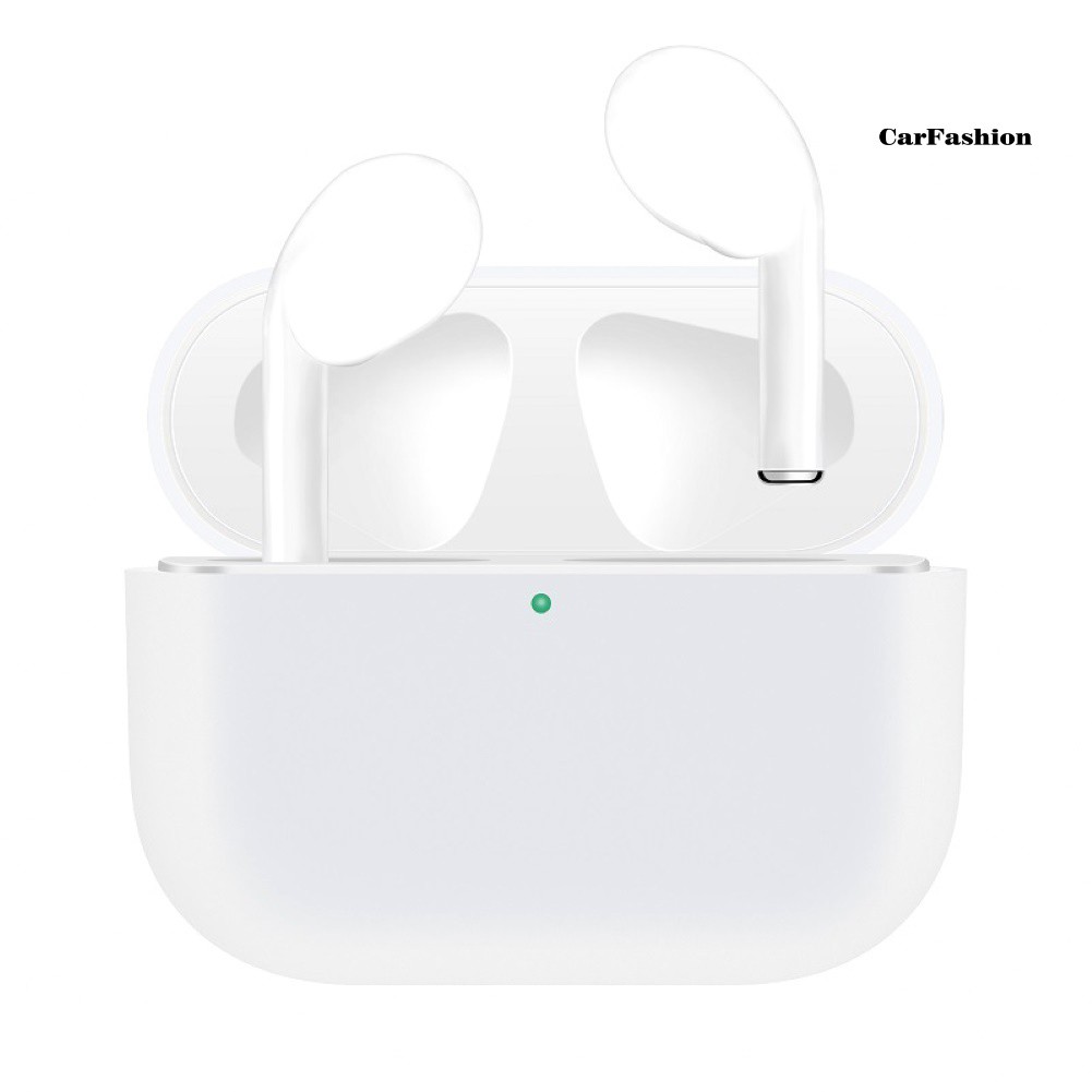 Vỏ Bảo Vệ Hộp Sạc Tai Nghe Airpods Pro Bằng Silicon Màu Trơn Chống Sốc