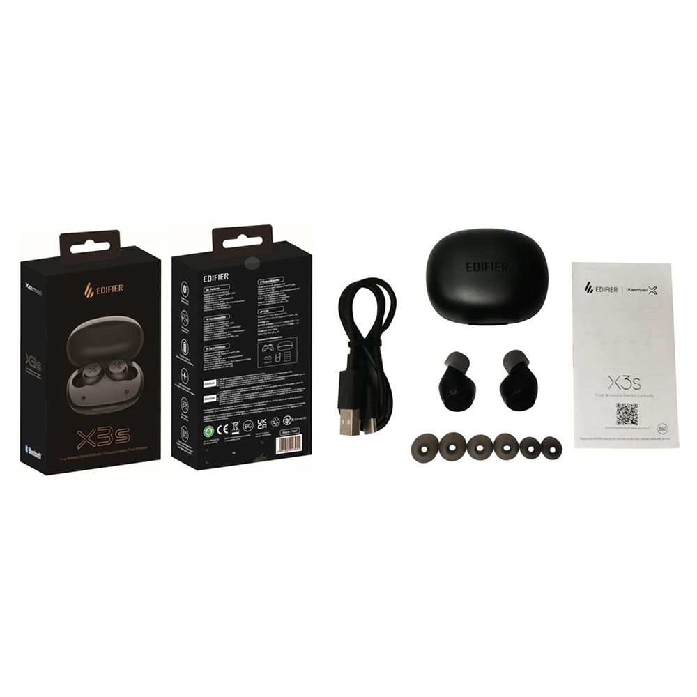 Tai Nghe Bluetooth 5.2 Không Dây Edifier X3S TWS Chế Độ Trò Chơi 28HRS time IP55
