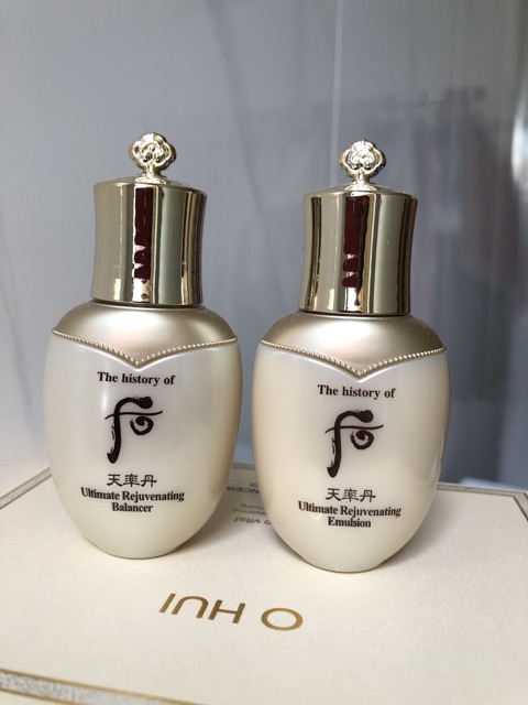 Set nước hoa hồng + sữa dưỡng tái sinh da Whoo Ultimate