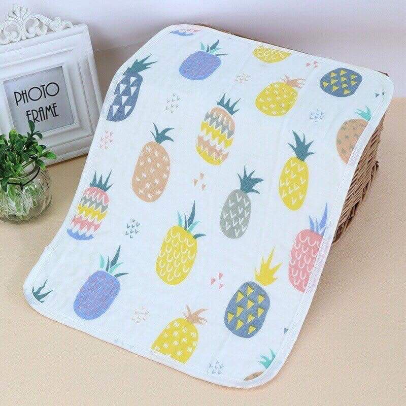 Lót Chống Thấm Sợi Tre, Miếng Lót Thay Bỉm Chống Thấm 5 Lớp Organic Cho Bé KT 50*70cm, Thị Nắng Store