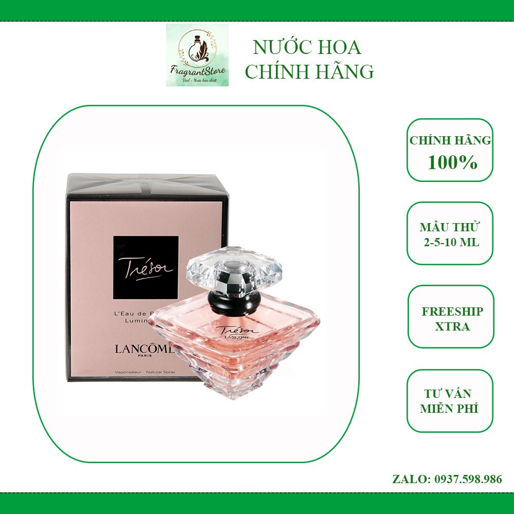 2ml, 5ml và 10ml Tresor Lumineuse EDP