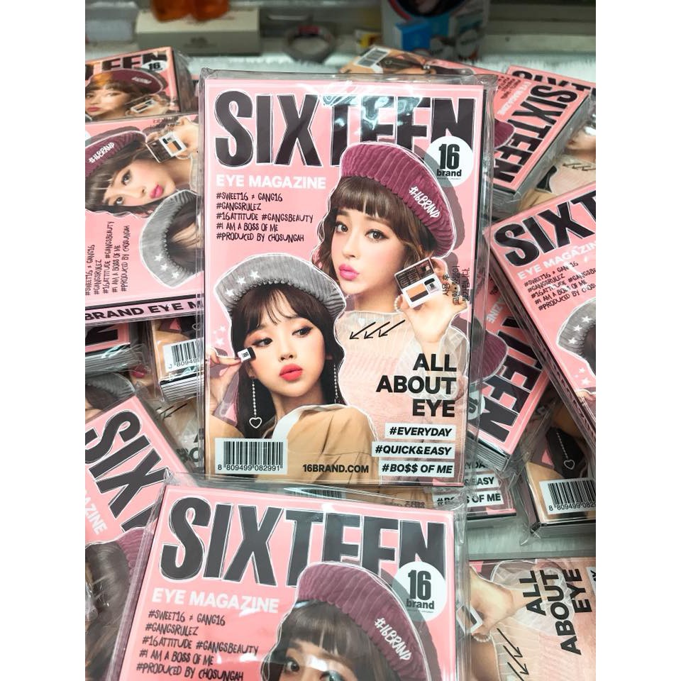 Kit màu mắt 16 Brand Sixteen Eye Magazine All About Eye chính hãng Hàn Quốc