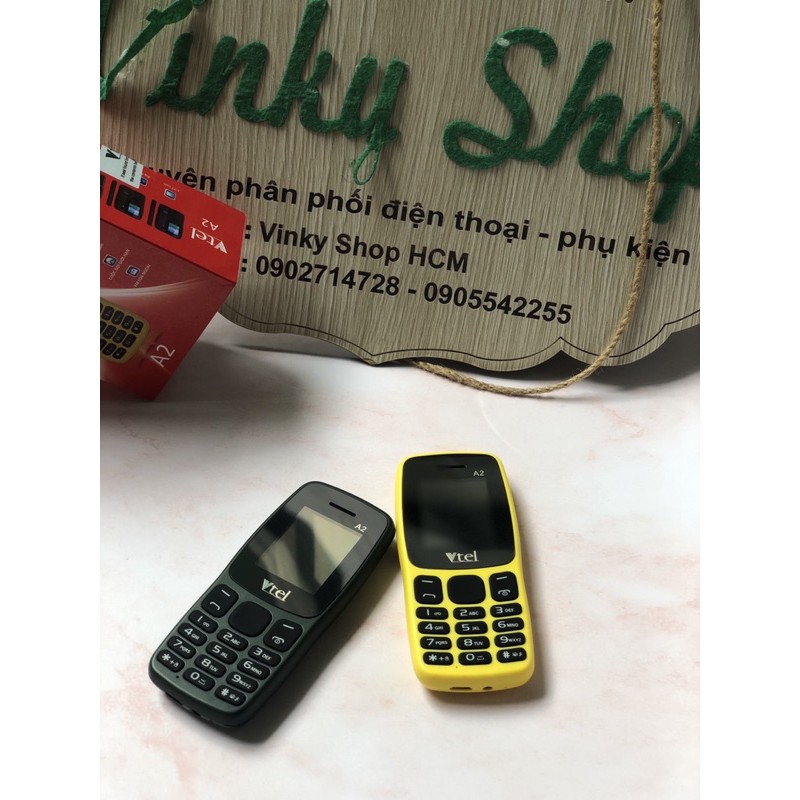 [Mã ELFLASH5 giảm 20K đơn 50K] Điện thoại Vtel A2 số to chữ to 2sim 2sóng - Bảo hành chính hãng 12 tháng