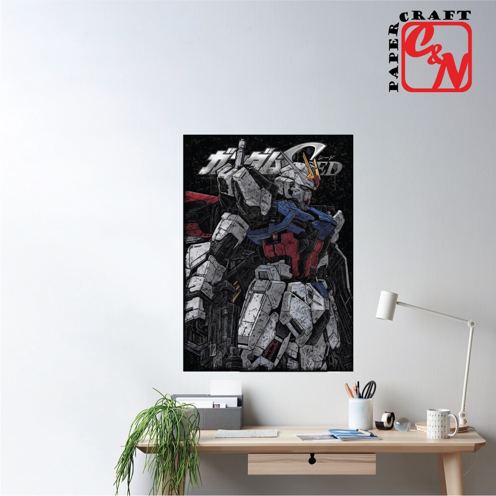 Poster nhựa siêu lớn|Poster AILE STRIKE FREEDOM |Poster dán tường