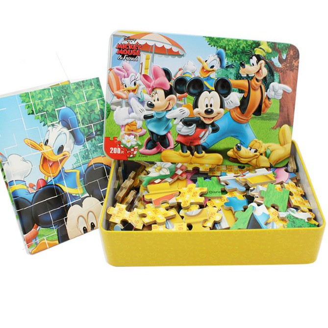 Tranh Ghép Hình 200 Mảnh Gỗ 3D Mẫu Mới Disney/Jigsaw Puzzle 200 Mảnh/Tranh Xếp Hình Cho Bé Từ 5 Tuổi