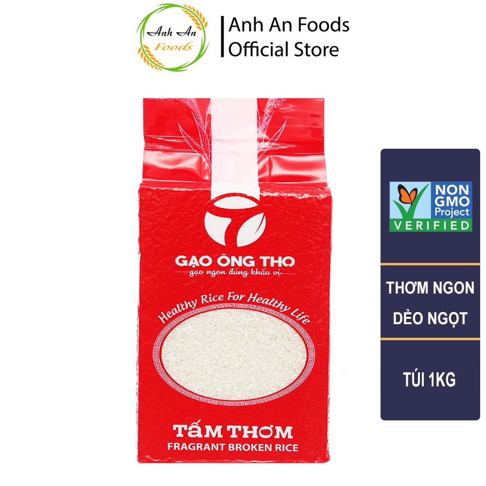 Gạo tấm thơm Ông Thọ - Gạo tấm từ gạo ST25 Túi 1 kg - Giá Sỉ, Date mới