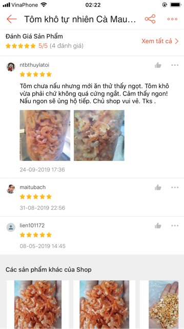 Tôm khô tự nhiên Cà Mau nhà làm 500g (y hình tự chụp)