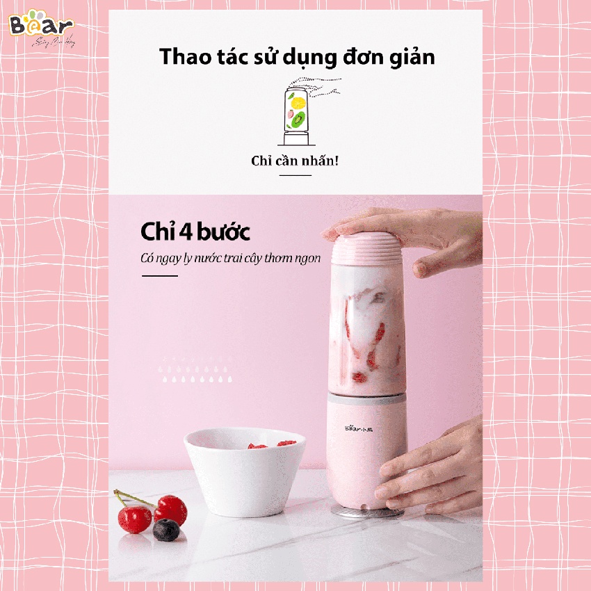 Máy xay sinh tố Bear (Hàng nhập khẩu, bảo hành 18 tháng) – KitchenMart