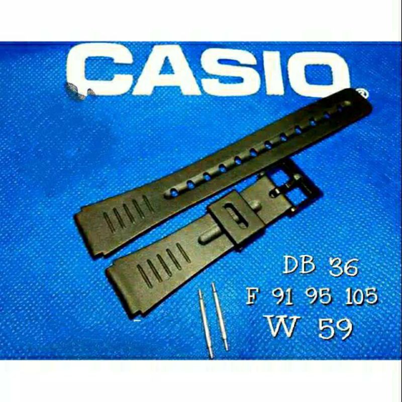 Dây Đeo Cao Su Cho Đồng Hồ Casio Db36 W59 F91 F94 F105 W 59