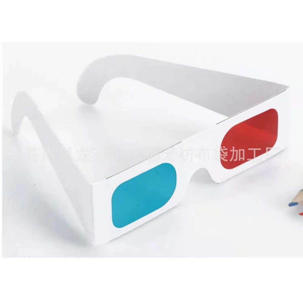 Mắt Kính Xem Phim 3D 2 Màu Xanh Đỏ.