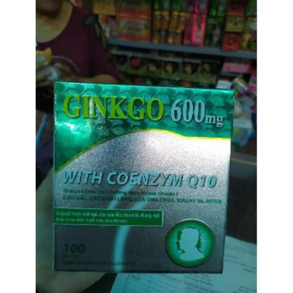 Ginkgo 600mg with coenzym Q10 viên uống hoạt huyết dưỡng não