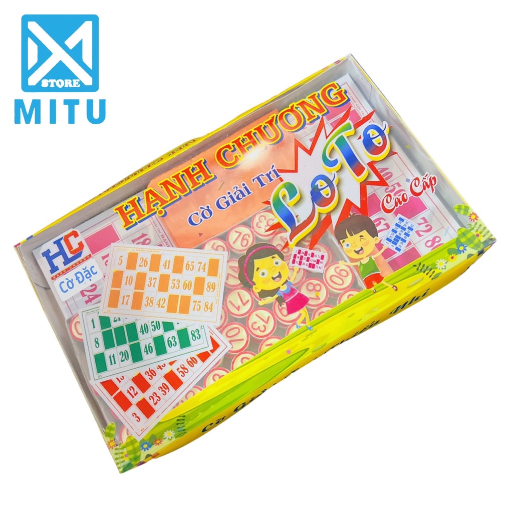 Bộ Đồ Chơi Cờ Lô Tô Giải Trí Bingo Lotto Việt Nhựa Cao Cấp HC Cờ Đặc SP4894