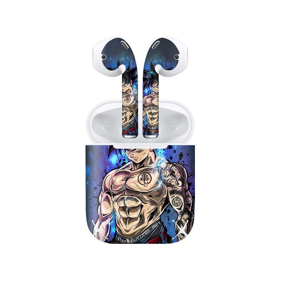 Miếng dán skin cho AirPods in hình Songoku Dragon Ball - 7vnr033 (AirPods 1 / 2 / Pro)