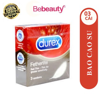 Bao cao su durex fetherlite hộp 3 cái - 0403516