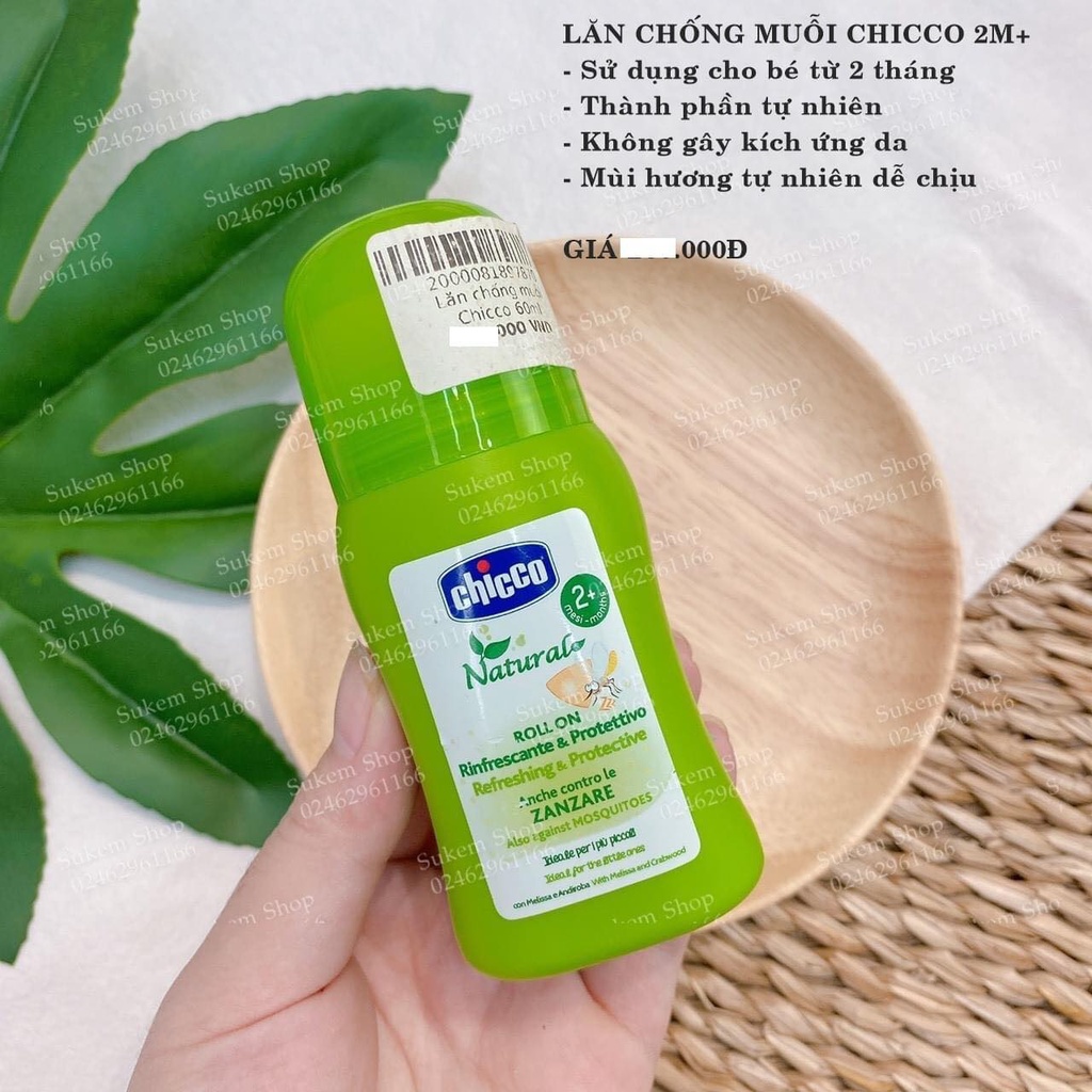 Lăn chống muỗi Chicco 60ml