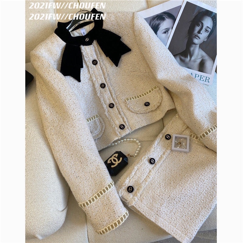 Set dạ tweed QCCC siêu xinhh cho nữ