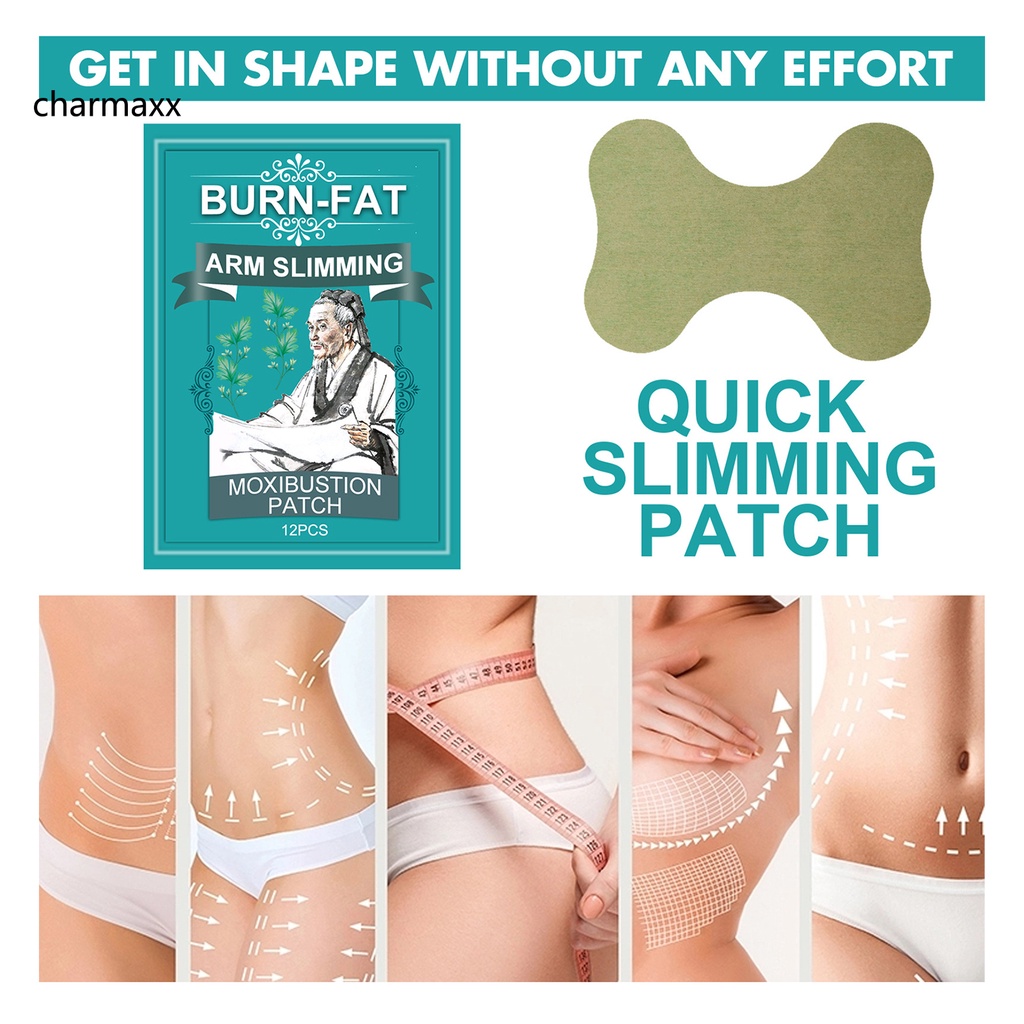 Bộ 12 Miếng Dán Đốt Cháy Mỡ Thừa Chiết Xuất Thảo Dược Truyền Thống
