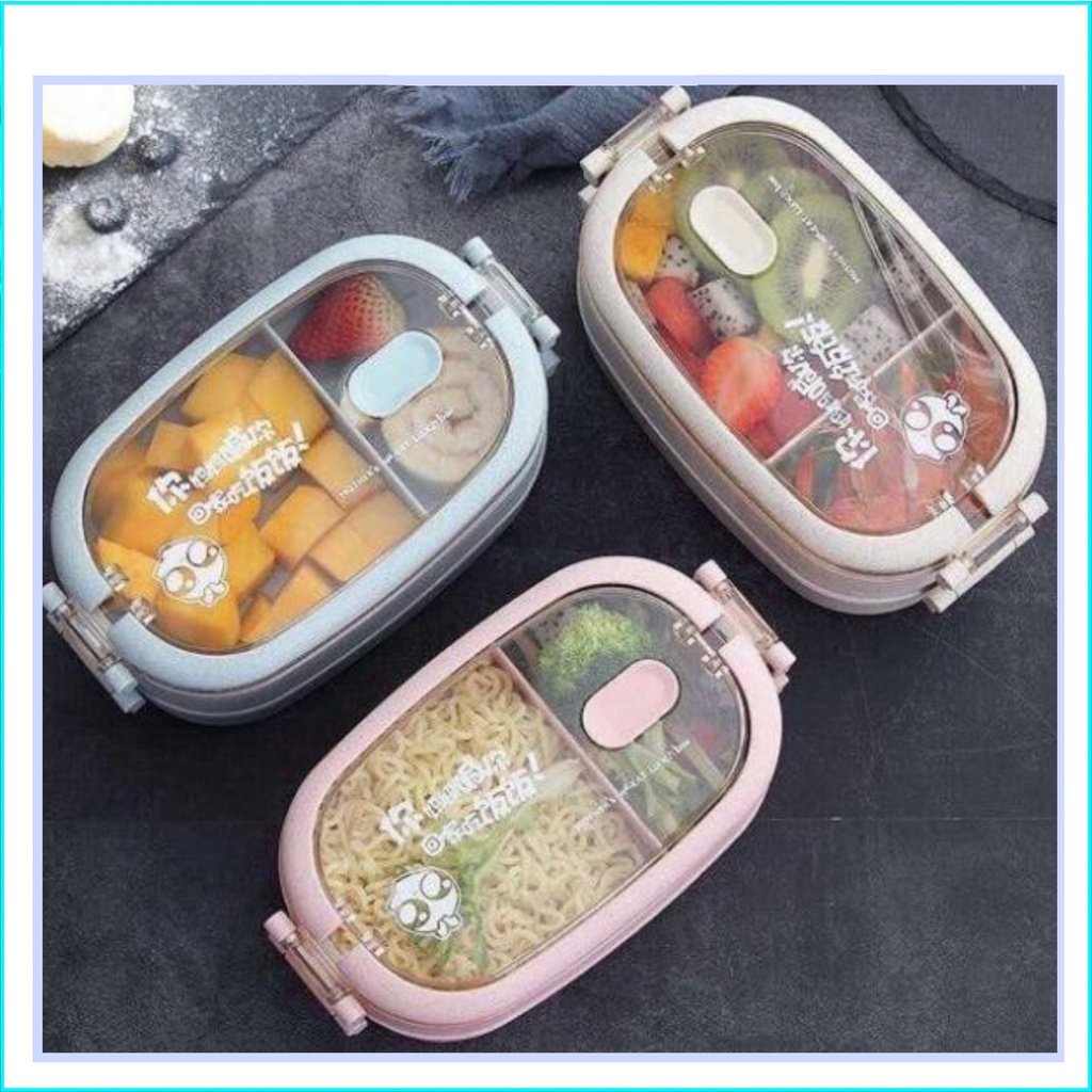 HỘP CƠM LÚA MẠCH  HỘP CƠM 2 TẦNG LÚA MẠCH CÓ QUAI XÁCH MẪU MỚI