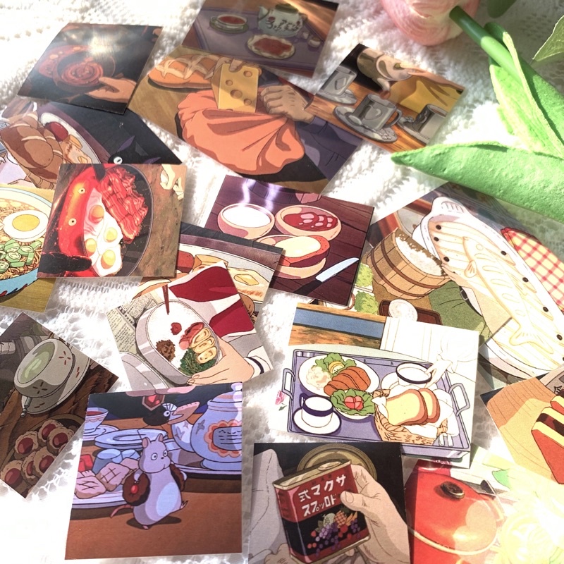 Hình dán trang trí ghibli studio size 3-5cm