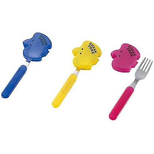 Thìa/ muỗng/ nĩa inox có hộp đựng hình thú cho bé ăn dặm Zosan Spoon nội địa Nhật
