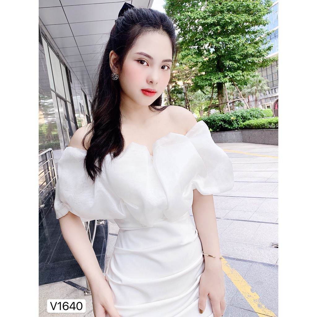 VÁY TRẮNG BODY TRẦN VAI V1640 - Đẹp Shop DVC
