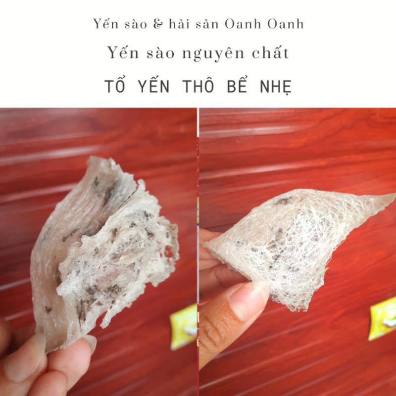 30gr yến sào thô vỡ. yến thô bể nhẹ tặng kèm đồ chưng