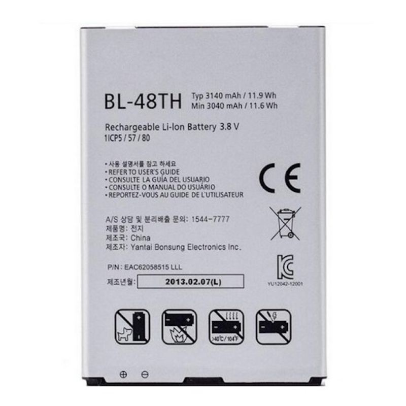 Pin LG D686/E980/F240/Optimus G PRO/D682/E988/GX/F310L/F310/E985/ bảo hành 6 tháng.
