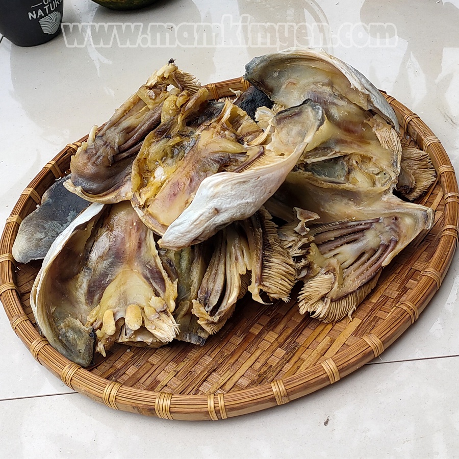 1kg Khô Đầu Cá Tra Phồng Loại Lớn Châu Đốc Dùng Nấu Sim Lo Bắp Chuối Thơm Ngon