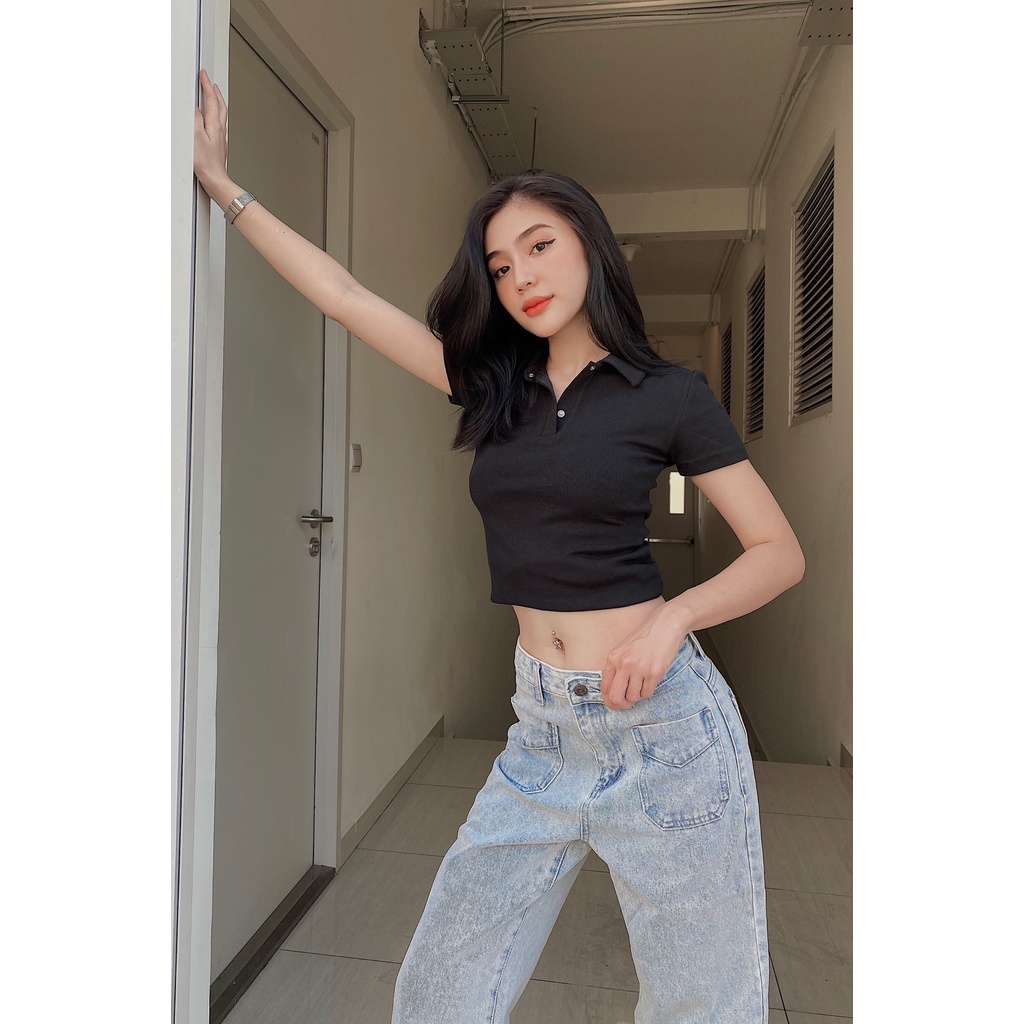 Áo kiểu polo tay ngắn BUTTONS POLO T-SHIRT | BigBuy360 - bigbuy360.vn