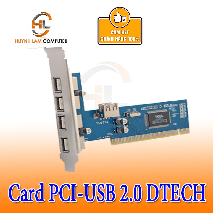 Card chuyển đổi PCI to USB 2.0 DTECH