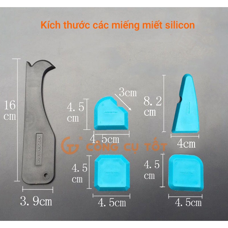 Bộ 5 miếng miết mạch silicon GT769